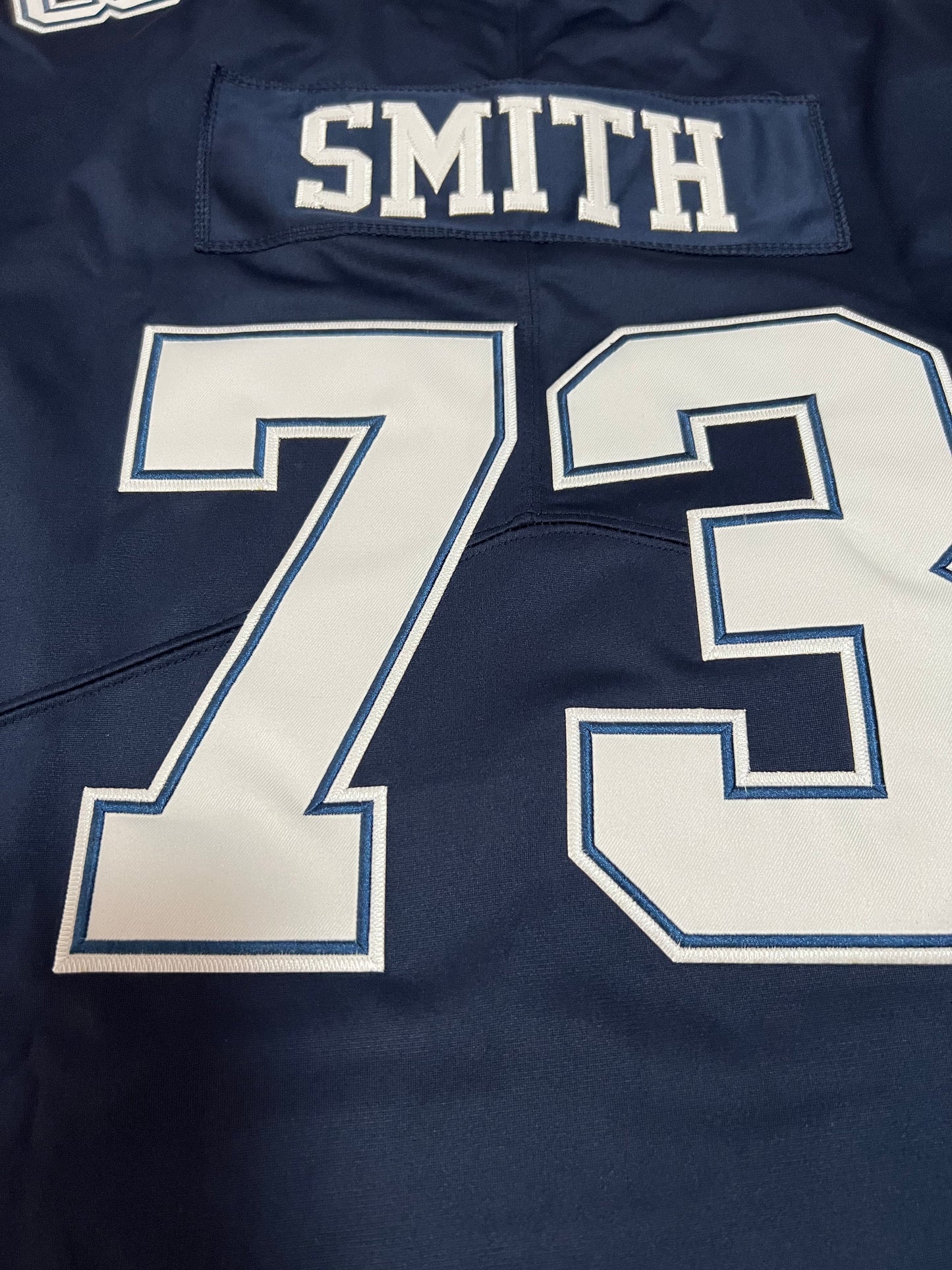 Tyler Smith Jerseys Navy D.Cowboys New Number 73 Football Jerseys