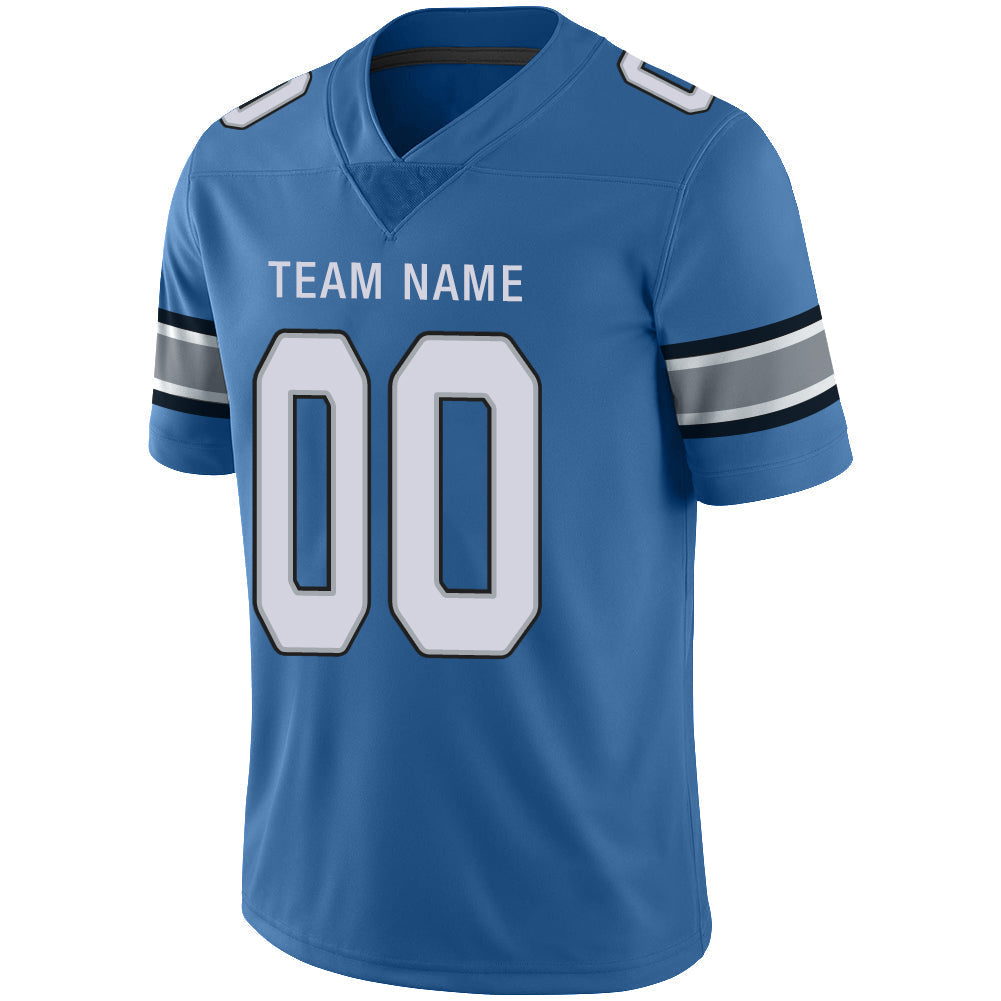 Custom D.Lions Stitched American Jerseys Personalize Birthday Gifts Blue Football Jersey