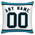 Custom C.Panthers Pillow Football Team Decorative Throw Pillow Case Print Personalized Football Style Fans Letters & Number Birthday Gift Football Pillows