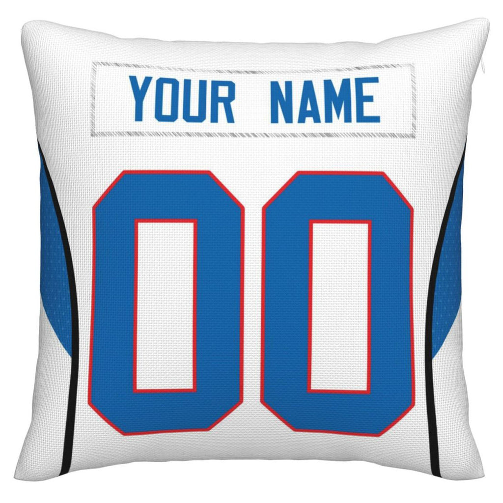 Custom B.Bills Pillow Royal Football Team Decorative Throw Pillow Case Print Personalized Football Style Fans Letters & Number Birthday Gift Football Pillows