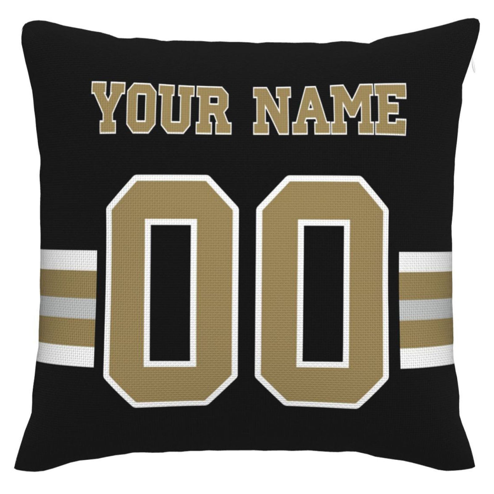 Custom NO.Saints Pillow Decorative Throw Pillow Case - Print Personalized Football Team Fans Name & Number Birthday Gift Football Pillows