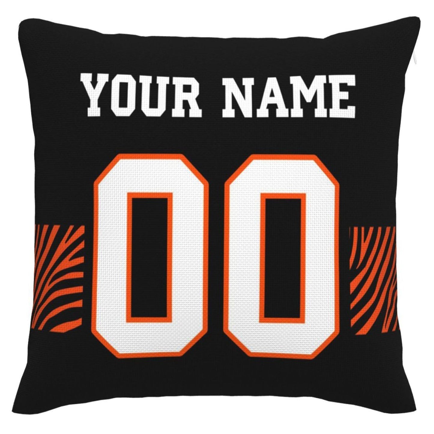Custom C.Bengals Pillow Decorative Throw Pillow Case - Print Personalized Football Team Fans Name & Number Birthday Gift Football Pillows