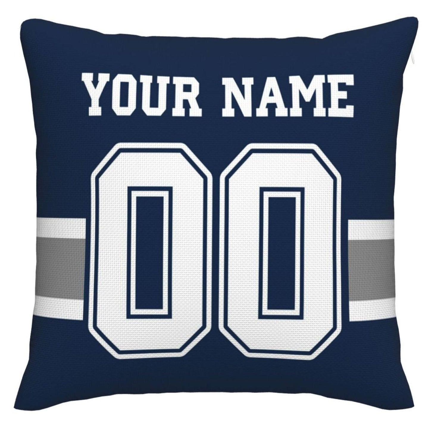 Custom D.Cowboys Pillow Decorative Throw Pillow Case - Print Personalized Football Team Fans Name & Number Birthday Gift Football Pillows