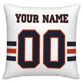Custom C.Bears Pillow Decorative Throw Pillow Case - Print Personalized Football Team Fans Name & Number Birthday Gift Football Pillows