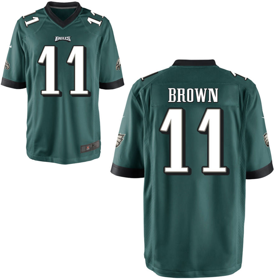 Football Jerseys P.Eagles #11 A.J. Brown Player Stitched Game Jersey