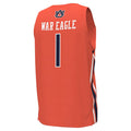 #1 A.Tigers Under Armour Replica Basketball Jersey - Orange Stitched American College Jerseys