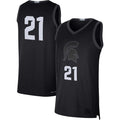 #21 M.State Spartans  Limited Basketball Jersey Black Stitched American College Jerseys