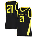 #21 O.Ducks Team Replica Basketball Jersey Black Stitched American College Jerseys