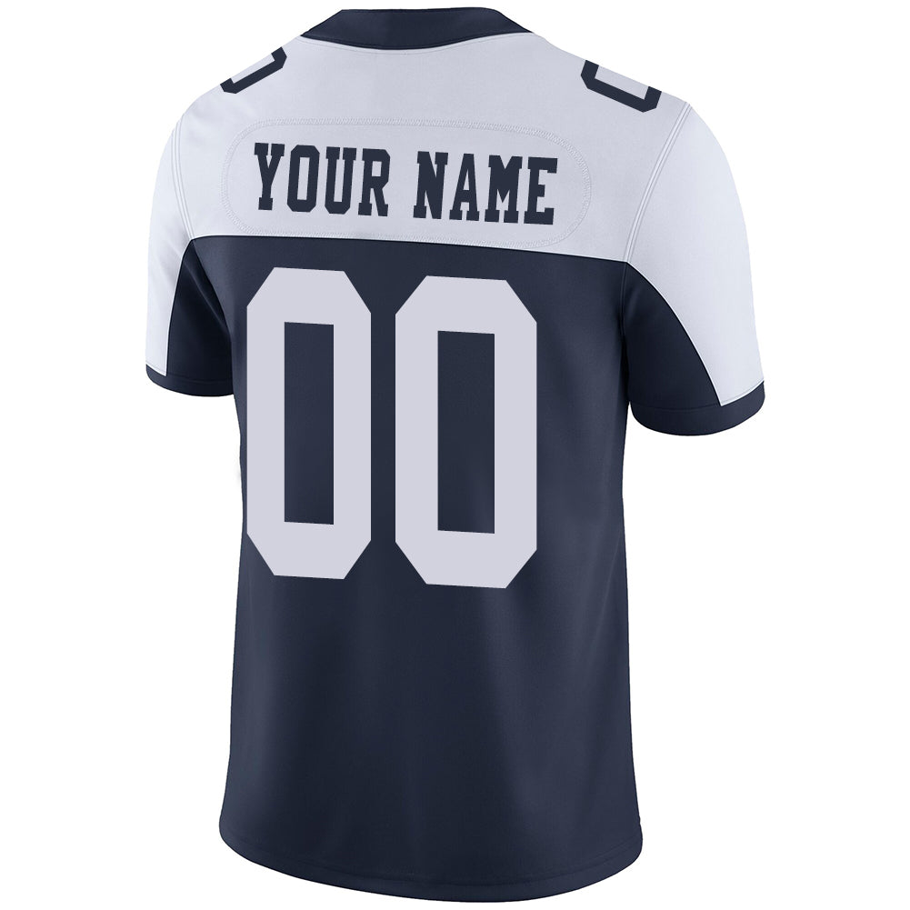 Custom D.Cowboys Stitched American Football Jerseys Personalize Birthday Gifts Navy Jersey