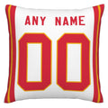 Custom KC.Chiefs Pillow Decorative Throw Pillow Case - Print Personalized Football Team Fans Name & Number Birthday Gift Football Pillows