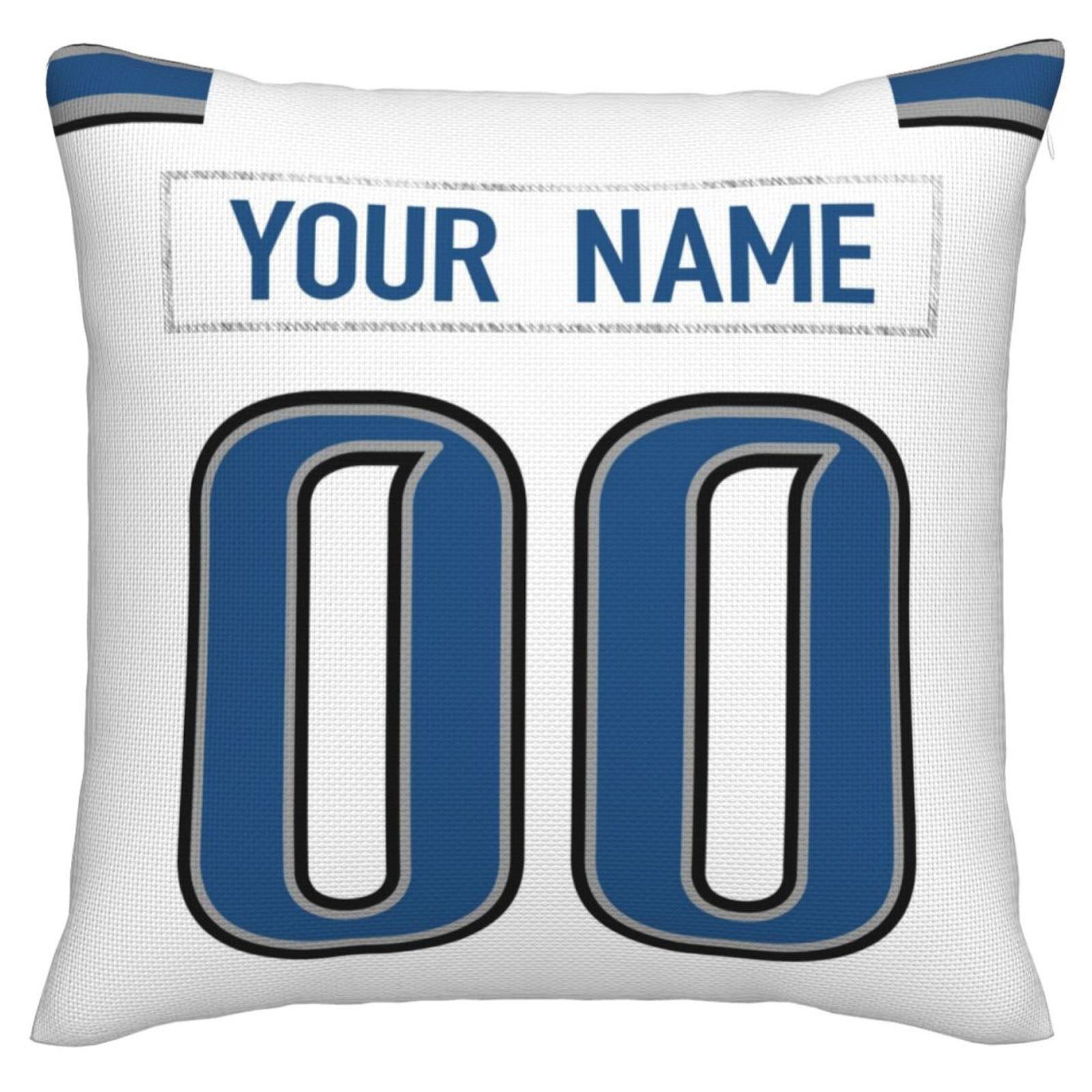 Custom D.Lions Pillow Decorative Throw Pillow Case - Print Personalized Football Team Fans Name & Number Birthday Gift Football Pillows