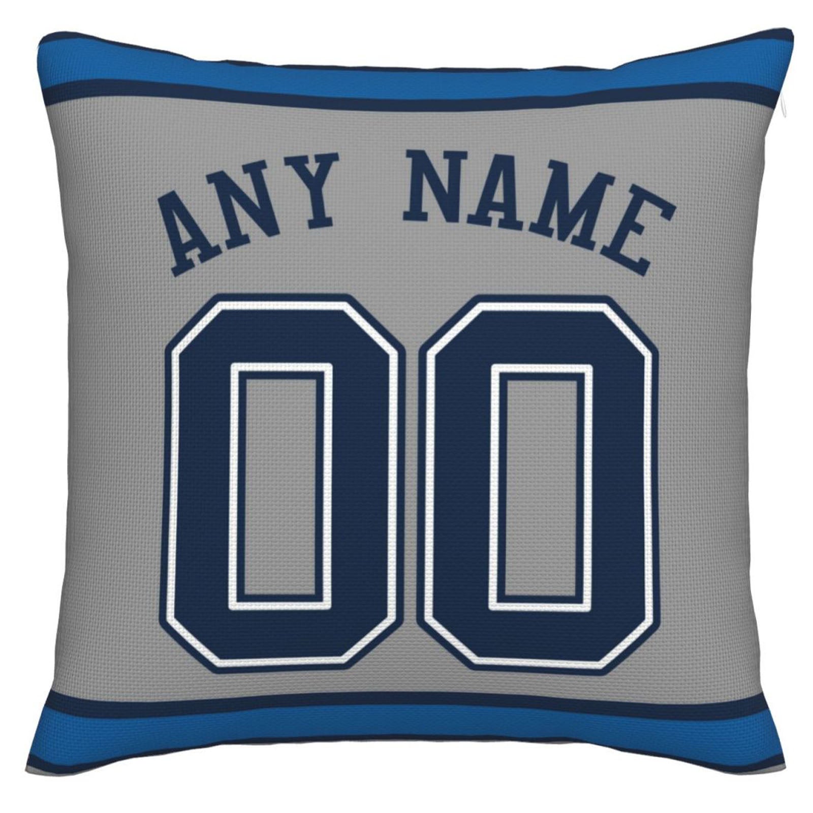 Custom D.Cowboys Pillow Decorative Throw Pillow Case - Print Personalized Football Team Fans Name & Number Birthday Gift Football Pillows