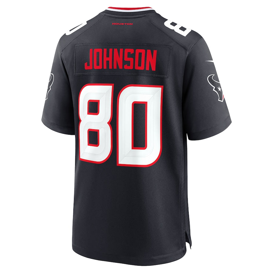 H.Texans #80 Andre Johnson Navy Vapor F.U.S.E. Limited Jersey Stitched American Football Jerseys