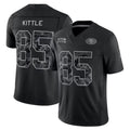 Reast SF.49ers #85 George Kittle Player Black Limited 2026 Salute to Service Home Game Stitched Jerseys