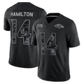Reast B.Ravens #14 Kyle Hamilton Player Black Limited 2026 Salute to Service Home Game Stitched Jerseys