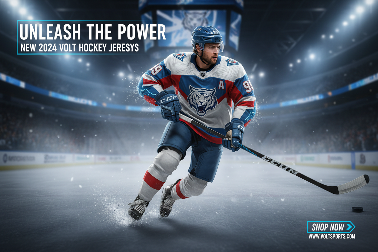 新款冰球运动衫海报