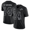 Reast D.Lions #14 Amon-Ra St.Brown Player Black Limited 2026 Salute to Service Home Game Stitched Jerseys