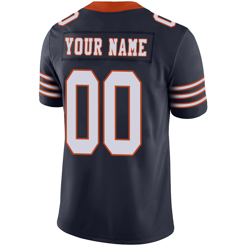 Custom C.Bear Stitched American Football Jerseys Personalize Birthday Gifts Navy Jersey
