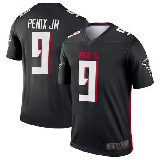 A.Falcons #9 Michael Penix Jr. Black Team Legend Player Game Football Jerseys