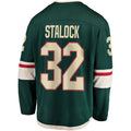 M.Wild #32 Alex Stalock Supporters Branded Breakaway Player Jersey Green Stitched American Hockey Jerseys