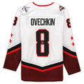 W.Capitals #8 Alex Ovechkin Supporters Authentic Autographed 2022 All-Star Game Jersey White Stitched American Hockey Jerseys