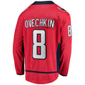 W.Capitals #8 Alex Ovechkin Supporters Branded Breakaway Player Jersey Red Stitched American Hockey Jerseys