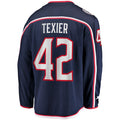 C.Blue Jackets #42 Alexandre Texier Supporters Branded Home Breakaway Player Jersey Navy Stitched American Hockey Jerseys