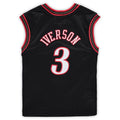PH.76ers #3 Allen Iverson Mitchell & Ness Preschool 2000-2001 Hardwood Classics Throwback Team Jersey Black Stitched American Basketball Jersey