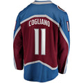 C.Avalanche #11 Andrew Cogliano Supporters Branded Home Breakaway Jersey Burgundy Stitched American Hockey Jerseys