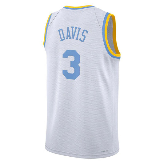 LA.Lakers #3 Anthony Davis 2022-23 Swingman Jersey White Classic Edition Stitched American Basketball Jersey