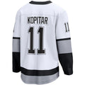 LA.Kings #11 Anze Kopitar Supporters Branded Alternate Premier Breakaway Player Jersey White Stitched American Hockey Jerseys
