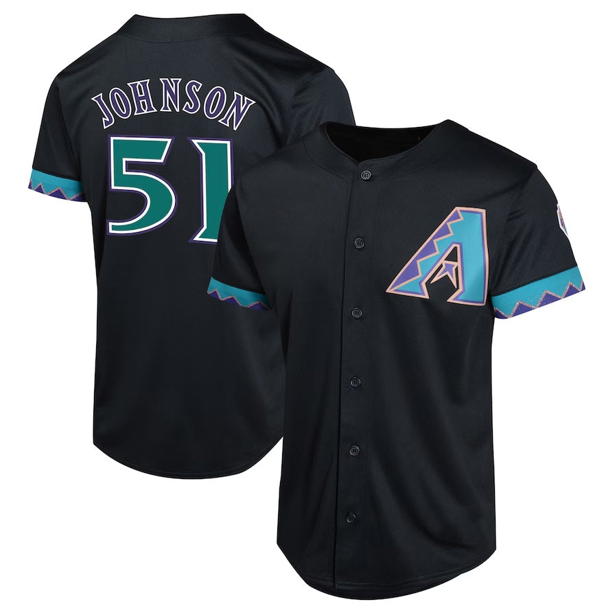 Arizona Diamondbacks #51 Randy Johnson Cooperstown Collection Limited Player Jersey - Black Stitched Baseball Jersey