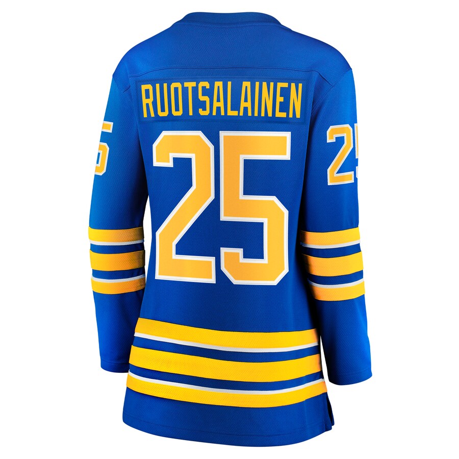 B.Sabres #25 Arttu Ruotsalainen Supporters Branded Home Breakaway Player Jersey Royal Stitched American Hockey Jerseys