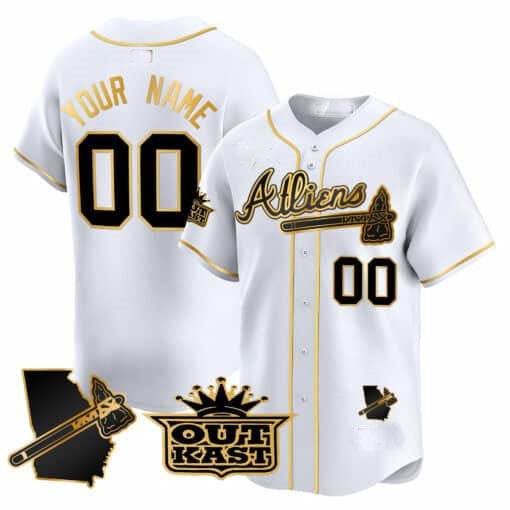 Custom Atlanta Braves Atliens Vapor Premier Limited V2 ¨C All Stitched Baseball Jersey
