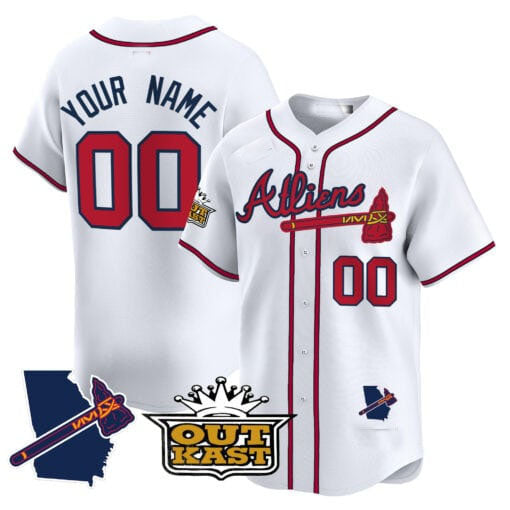 Custom Atlanta Braves Atliens Vapor Premier Limited V2 ¨C All Stitched Baseball Jersey
