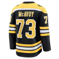 B.Bruins #73 Charlie McAvoy Supporters Home Premium Jersey - Black Stitched American Hockey Jerseys