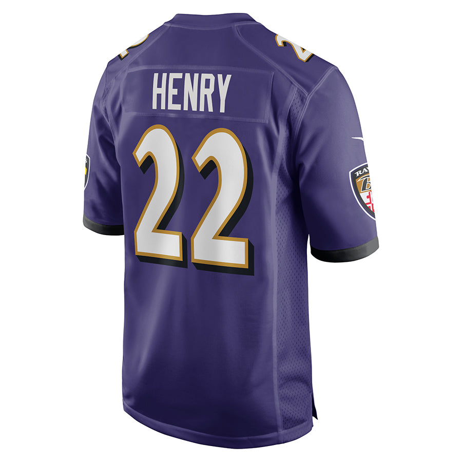 B.Ravens #22 Derrick Henry Purple Vapor F.U.S.E. Limited Jersey