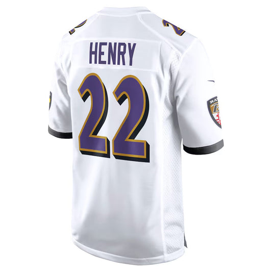 B.Ravens #22 Derrick Henry White Vapor F.U.S.E. Limited Jersey