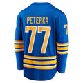 B.Sabres #77 JJ Peterka Supporters Home Breakaway Jersey - Royal Stitched American Hockey Jerseys