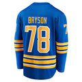 B.Sabres #78 Jacob Bryson Supporters Home Breakaway Player Jersey - Royal Stitched American Hockey Jerseys
