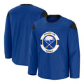 B.Sabres Supporters Home Practice Jersey - Royal Stitched American Hockey Jerseys