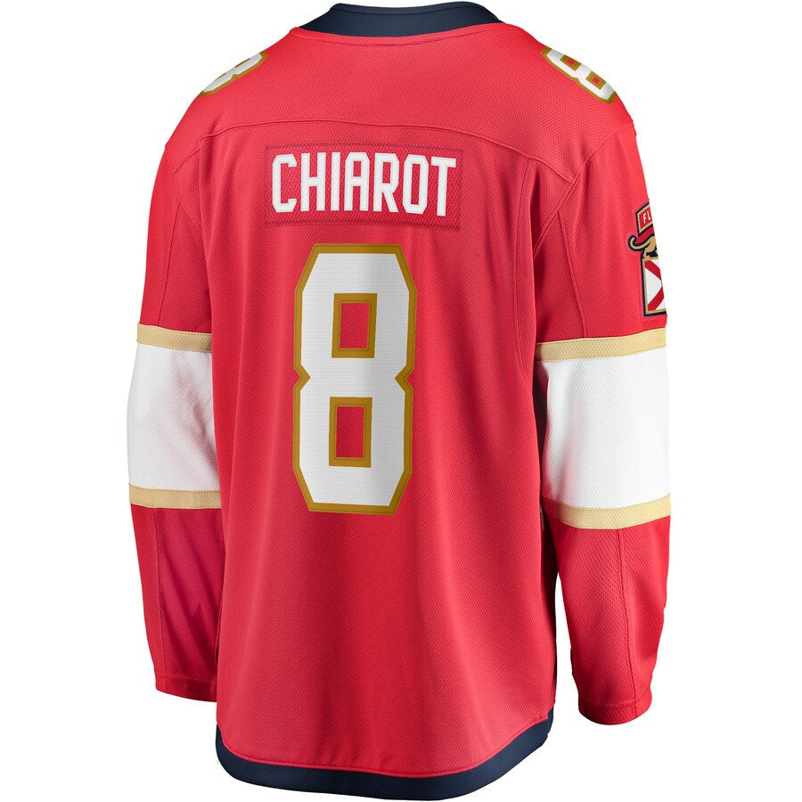 F.Panthers #8 Ben Chiarot Supporters Branded Home Breakaway Player Jersey Red Stitched American Hockey Jerseys