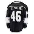 LA.Kings #46 Blake Lizotte Supporters Branded Home Breakaway Player Jersey Black Stitched American Hockey Jerseys