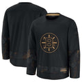 B.Bruins Supporters 2024 Military Appreciation Practice Jersey - Black Stitched American Hockey Jerseys