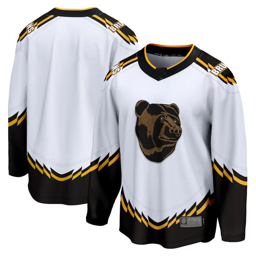 B.Bruins Supporters Branded Special Edition 2.0 Breakaway Blank Jersey White Stitched American Hockey Jerseys