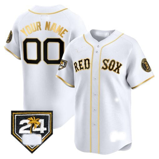 Custom Boston Red Sox 2024 Spring Training Patch Vapor Premier Limited¨C All Stitched Baseball Jersey