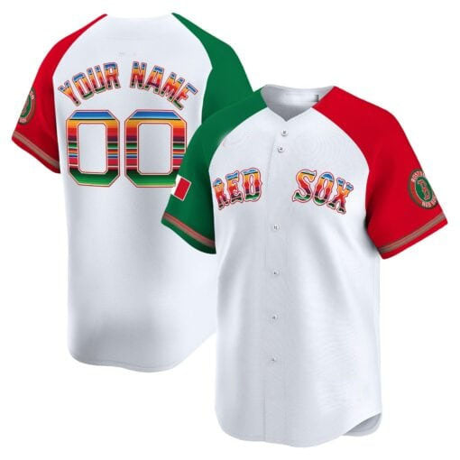 Custom Boston Red Sox Mexico Vapor Premier Limited¨C All Stitched Baseball Jersey