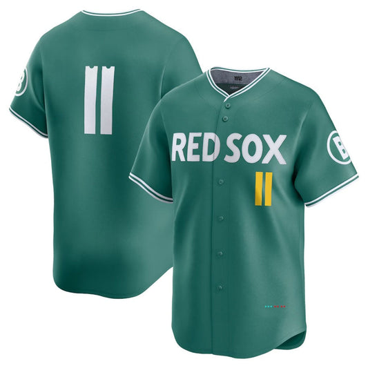 Boston Red Sox #11 Rafael Devers 2025 City Connect Limited Player Jersey - Green Stitched Baseball Jersey