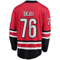 C.Hurricanes #76 Brady Skjei Supporters Branded Breakaway Player Jersey Red Stitched American Hockey Jerseys