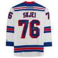 NY.Rangers #76 Brady Skjei Supporters Authentic Autographed Reebok Premier Jersey White Stitched American Hockey Jerseys